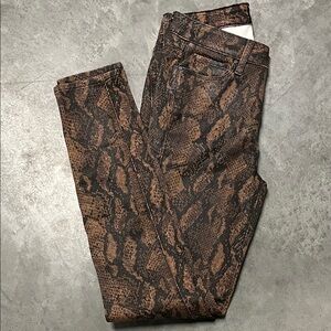 Hayley Paige Occasions Brown Snake Print Pants